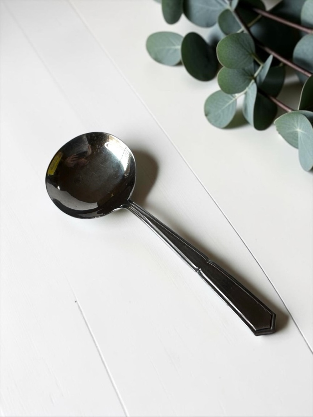 Rogers Co Stanley Roberts Crestvu Stainless Steel Gravy Ladle 6.5” Korea